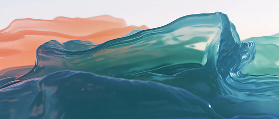 Poster - Dynamic gradients creating fluid transitions across vibrant layers of color