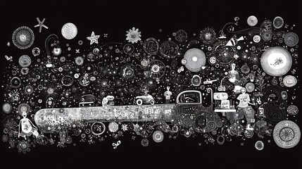 Poster - Bold and Clean Vector Design in Black and White Style