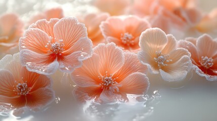 Poster - A close-up view of a bouquet of fresh flowers arranged on a table