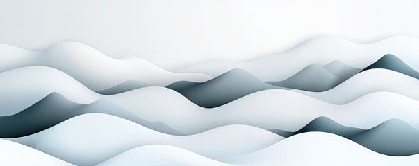 Poster - Blurred abstract background idea. Abstract wavy patterns in soft tones create a serene visual experience.