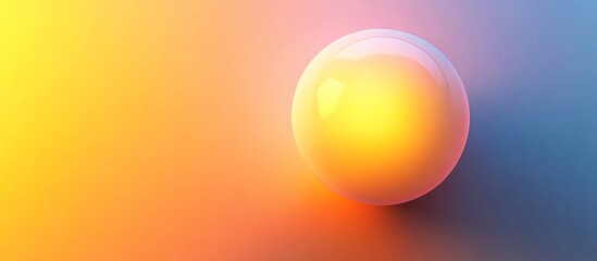 Wall Mural - abstract sphere in warm gradient background