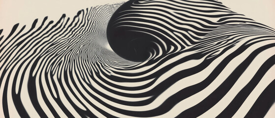 Poster - Swirling hypnotic patterns creating an immersive experience of visual depth and movement