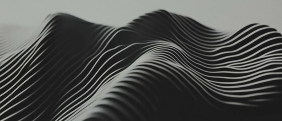 Aufkleber - Pulsating interconnected lines create a rhythmic visual movement in dynamic patterns