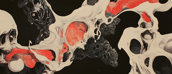 Poster - Complex intertwining patterns showcasing intricate designs and vibrant elements