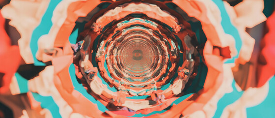 Poster - Kaleidoscopic patterns create mesmerizing visual harmony and symmetry