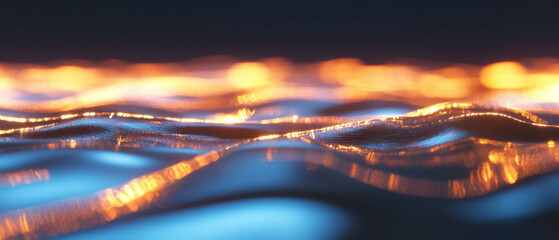 Poster - Mesmerizing liquid light patterns flowing with vibrant colors and dynamic movements