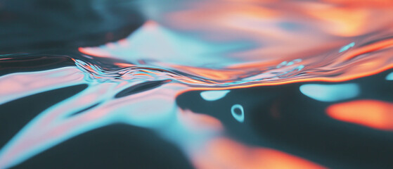 Poster - Dynamic liquid textures showcase flowing patterns in vibrant colors