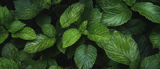 Poster - Vibrant green foliage showcasing the beauty of nature in lush surroundings