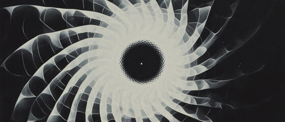 Aufkleber - Mandalas and intricate patterns showcasing spiritual symbolism in black and white