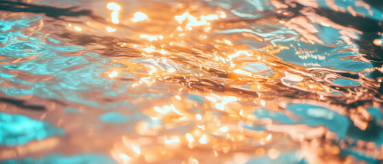 Aufkleber - Exploring the beauty of metallic textures and shimmering reflections in an abstract design