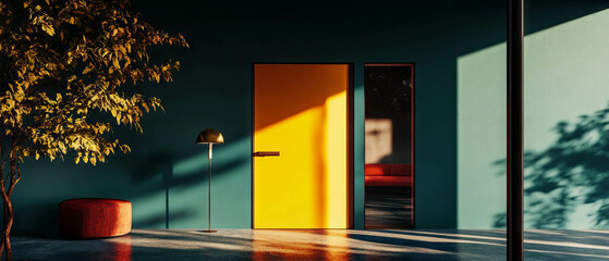 Poster - Minimalist color palettes evoke sophistication and elegance in modern interior design