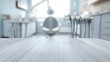 © Maruf - 'Serene Simplicity: A Close-Up of an Empty Table in a White Dental Clinic'
