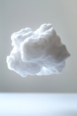 Poster - A lone white cloud drifts gently through the sky, offering a glimpse of serenity