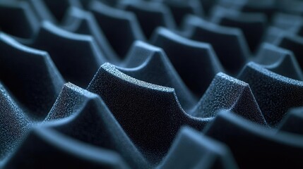 Aufkleber - Studio absorber concept. Close-up of textured acoustic foam used for sound absorption in studios.