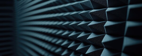 Poster - Studio absorber concept. Abstract texture featuring a modern geometric pattern in dark tones.