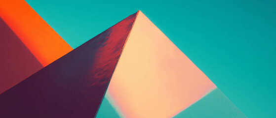 Poster - Dynamic arrangement of geometric shapes creating minimalistic balance in design