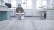 © Maruf - 'Serene Simplicity: A Close-Up of an Empty Table in a White Dental Clinic'