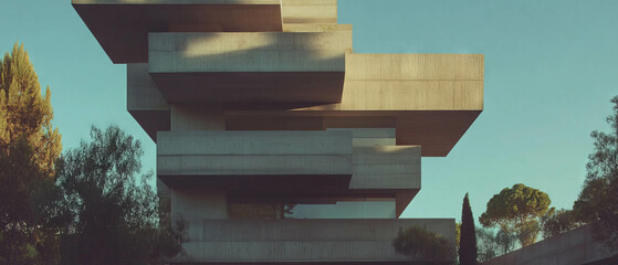 Poster - Innovative cantilevered structures showcase modern architectural design principles