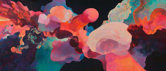 Poster - Swirling colors create an enchanting kaleidoscopic visual experience in abstract patterns