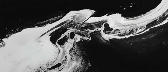 Poster - Flowing energy captured in swirling lines and dynamic curves of motion