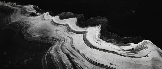 Poster - Swirling lines and flowing curves create a dynamic sense of movement and energy
