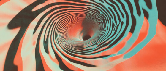 Aufkleber - Swirling vortexes create a mesmerizing visual experience with hypnotic patterns