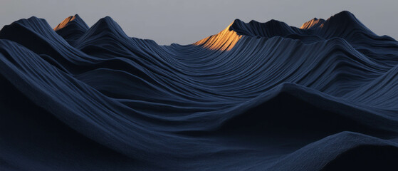 Aufkleber - Textured surfaces create a mesmerizing abstract landscape with subtle gradients