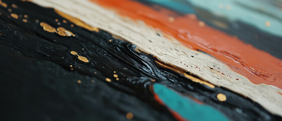 Aufkleber - Textured surfaces with rich visual depth showcasing layered and overlapping patterns