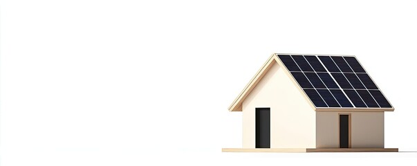 Poster - Architect sketching concept. Modern house with solar panels, showcasing energy efficiency and sustainable design.