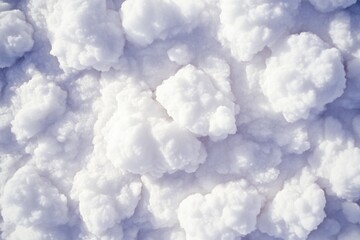 Poster - A close-up shot of a pile of snow with detailed texture and small imperfections