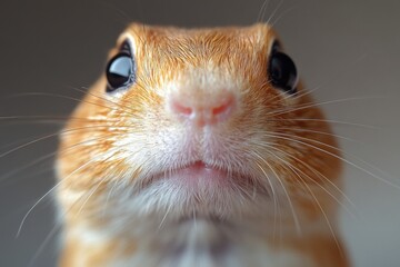Poster - A small rodent looks directly into the lens, its curious expression inviting interaction