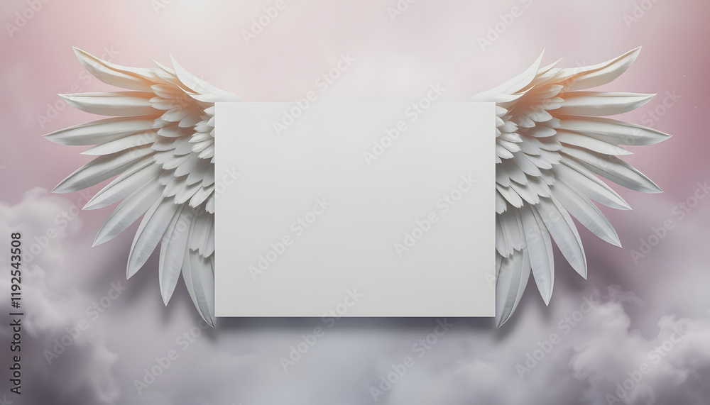 Angel Message Background Angel Wings Message Board - wide wispy ethereal energy background with ...