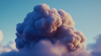 Aufkleber - A large column of smoke rising into the atmosphere, often seen in industrial or natural disaster settings