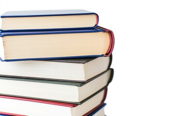 Poster - A stack of books sitting on top of each other, great for representing knowledge and learning
