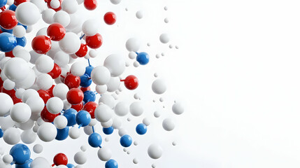 Poster - Stylized H5N1 Bird Flu Molecule on a Pristine White Background, showcasing intricate molecular structure and scientific significance in virology research.