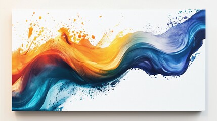 Fototapete - Abstract colorful wave vector design with flowing lines of light and vibrant color