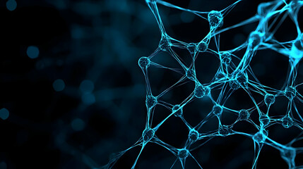 Poster - Stylized Representation of H5N1 Virus on Dark Blurred Background, Intricate Details Highlighting Viral Structure and Unique Patterns