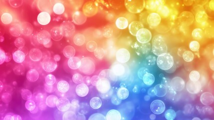 Aufkleber - Vibrant Colorful Bokeh Background for Creative Designs and Visual Projects