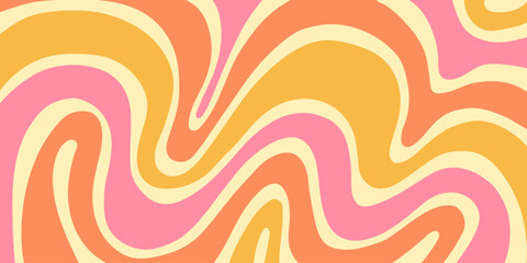 Aufkleber - Abstract Trippy Psychedelic Texture. Y2k Geometric Pattern. Groovy Background Illustration Vector Design.