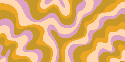 Fototapete - Abstract Trippy Psychedelic Texture. Y2k Geometric Pattern. Groovy Background Illustration Vector Design.
