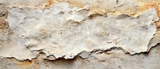 Poster - close up of a weathered textured wall with rough surface and empty area for overlaying text or graph