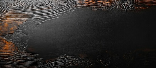 Aufkleber - Black Chalkboard Surface with Wood Texture Ideal for Text Design and Creative Copyspace Background for Artistic Projects