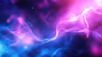 Leinwandbilder - Colorful abstract bokeh background with light waves and vibrant hues creating a dreamy and ethereal atmosphere for creative projects