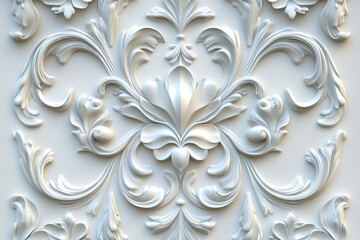 Poster - sophisticated classical 3d pattern. ancient ornament. background image. created with generative ai t