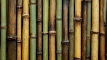 Poster - Bamboo texture background showcasing natural colors and patterns for design and decorative purposes