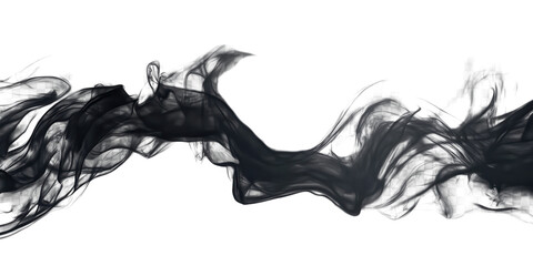 Naklejka na meble Abstract Black Smoke Design Graphic