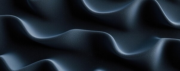 Poster - Studio absorber concept. Abstract texture with flowing dark waves creating a smooth, elegant appearance.