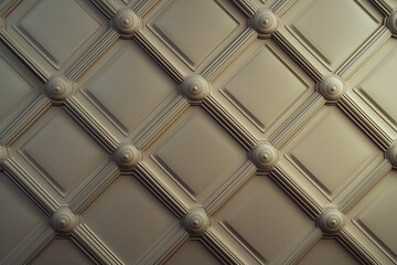 Poster - sophisticated classical geometric 3d pattern. ancient ornament. background image. created with gener