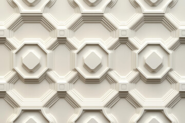 Poster - sophisticated classical 3d pattern. ancient ornament. background image. created with generative ai t