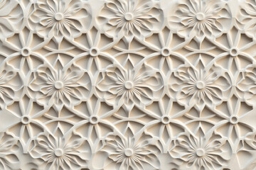 Poster - sophisticated classical 3d pattern. ancient ornament. background image. created with generative ai t